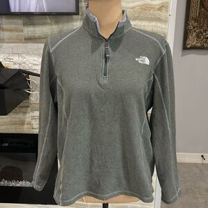The North Face Gray Fleece Quarter Zip Jacket.‎ Size XL (960)